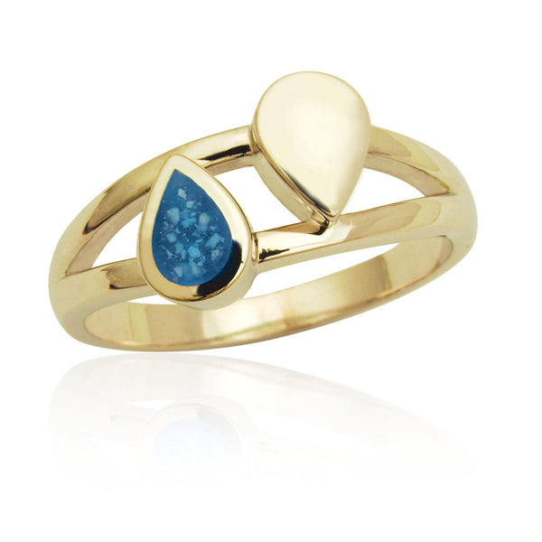 A97 Double Teardrop Ring