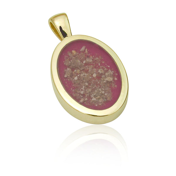 Oval shape resin pendant 21 x 12mm