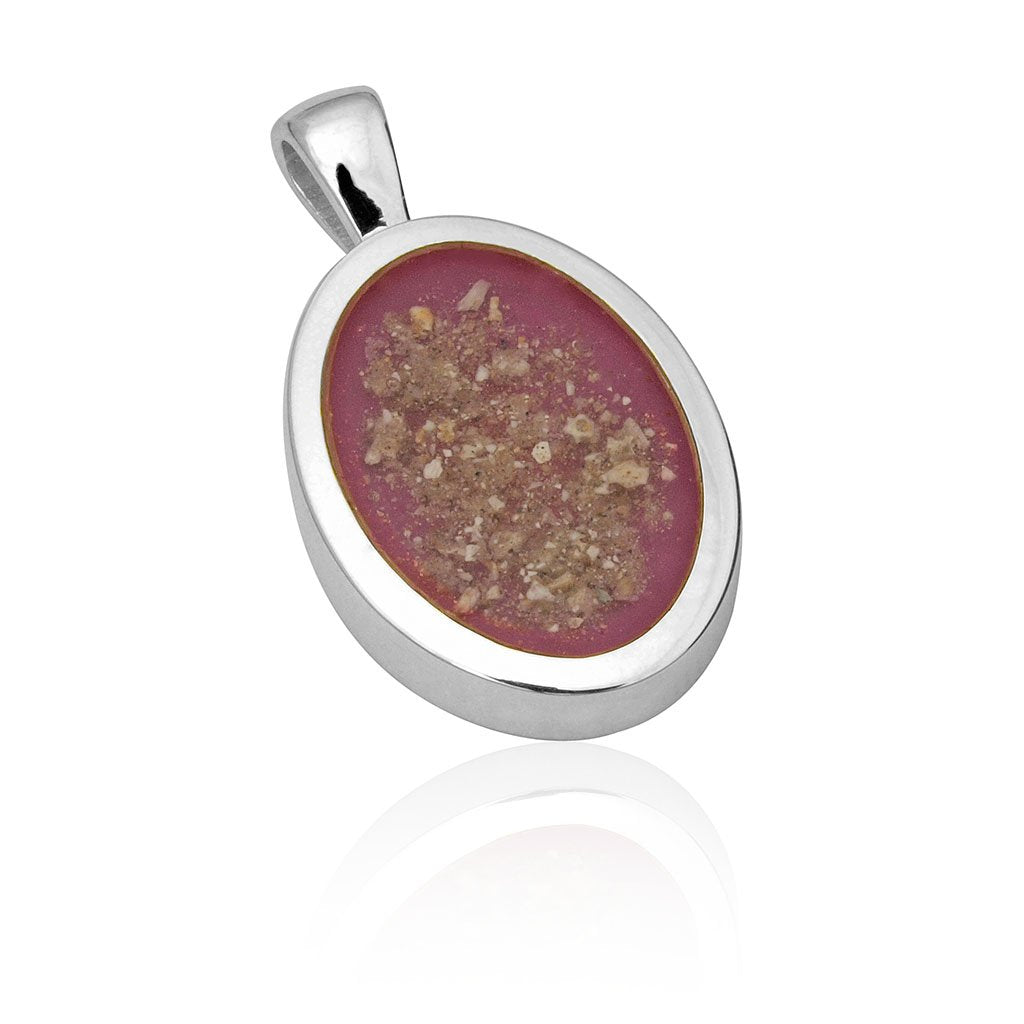 Oval shape resin pendant 21 x 12mm