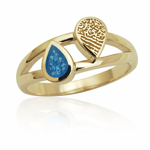 A97 Double Teardrop Ring