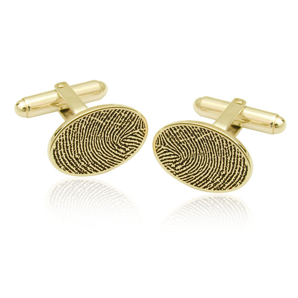 M1 Oval Fingerprint Cufflinks